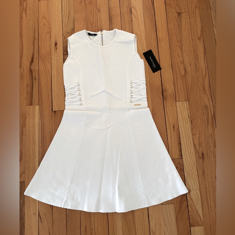 Marciano Guess White Dress in JR Size 16. Color Eggshell (White). NWT.
